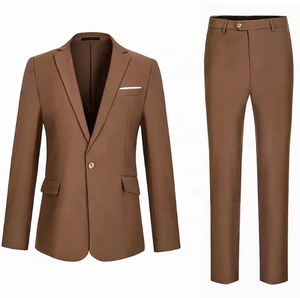 男士两件套单扣修身正式婚礼舞会礼服西装外套带领结套装 - Product Image 4