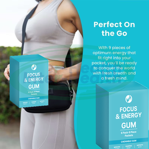 Ausreson OEM Energy and Focus permen karet Mint Brain suplemen kesehatan Vitamin l-theanine Focus Energy <span class=keywords><strong>Gum</strong></span> - Product Image 2