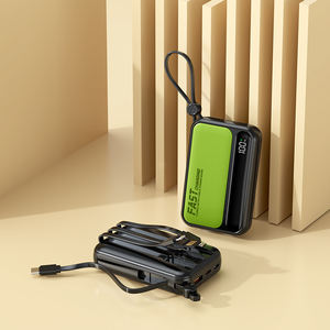 Nouveau <span class=keywords><strong>produit</strong></span> 10000mah Power Bank Usine innovante OEM Powerbank Câbles intégrés Banques d'alimentation à charge rapide les plus populaires - Product Image 5