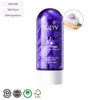 Fabricant de comprimés de dentifrice solides aux herbes de taille standard, correcteur de couleur, blanchiment des dents, comprimés de dentifrice violets