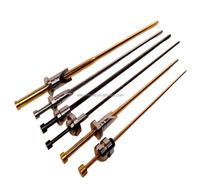 Système de canaux chauds SKD61 pour moule PET, comprenant vanne d'éjection, manchon de soupape, broche de noyau et buse, avec revêtement PVD