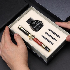 Set di penne stilografiche a inchiostro personalizzato di lusso cartucce sostitutive Set regalo speciale per studenti - Product Image 1