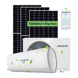 Best Selling Green airconditioner panel Energy 12000 btu Hybrid ac Dc Solar Air Conditioner for Home