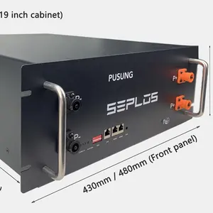 Pusung R 48V 100 Rack mount Off lưới năng lượng mặt trời năng lượng lưu trữ có thể sạc lại chất lượng cao pin gói cho nhà và văn phòng thiết bị