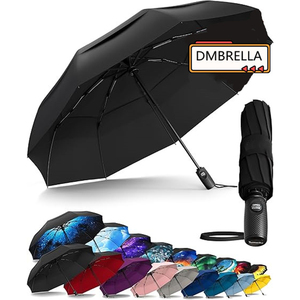 Folding Strong Windproof Automatic Umbrella 192 Keel Buckle Umbrella Sunshade Men's Umbrella Rain Large Parasol for Women