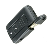 Boîtier de clé télécommande intelligente à 2 boutons de remplacement pour Toyota Corolla Verso Prius avec lame TOY43
