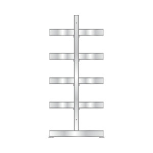 แร็ควางของและแร็คติดตั้งแบบจุ่มร้อนชุบสังกะสี WxDxH1000x1340x2500mm เก็บของได้สองด้าน2X5 10ระดับ - Product Image 3