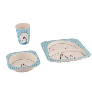 Di alta qualità per bambini in fibra di Bambù melamina dinnerware set di cena