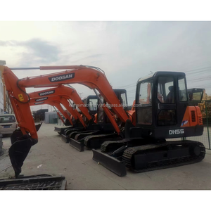 Mini-pelles d'occasion pas chères Doosan Dh55 5,5 tonnes hydrauliques à chenilles, équipement agricole d'occasion, Dh55/dh60/dh80, machine de terrassement - Product Image 1