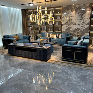 Furnistyle - Juego <span class=keywords><strong>de</strong></span> Sofás Seccionales <span class=keywords><strong>de</strong></span> Cuero con Chapa <span class=keywords><strong>de</strong></span> Ébano para <span class=keywords><strong>Interiores</strong></span> <span class=keywords><strong>de</strong></span> Hoteles y Villas <span class=keywords><strong>de</strong></span> Alta Gama, <span class=keywords><strong>Diseño</strong></span> Moderno y Lujoso para Sala <span class=keywords><strong>de</strong></span> Estar - Product Image 4