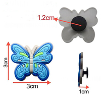 Breloques Papillon pour Chaussures, Breloques en Résine Animaux et Personnages, Breloques de Créateur pour Décorations de Chaussures Crocs, Pendentif Mini Sac