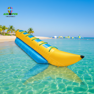 Airfun Bateau <span class=keywords><strong>banane</strong></span> <span class=keywords><strong>gonflable</strong></span> en PVC le plus populaire; jeux d'eau gonflables scellés pour parcs d'attractions/<span class=keywords><strong>plage</strong></span> - Product Image 1