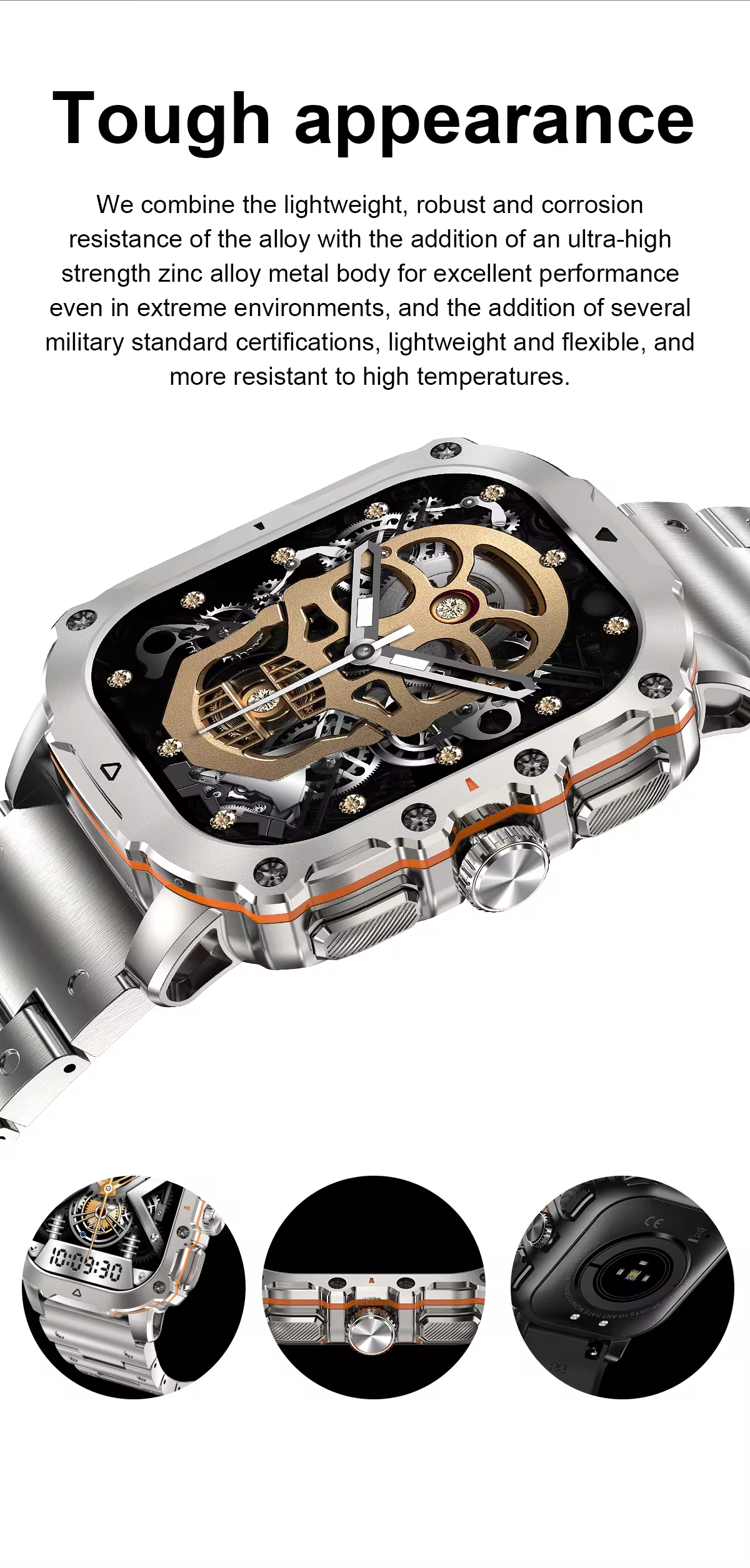 AK72 Sport Watch BT Touchscreen Smart Watch with 123+ Modes