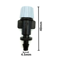 Kit de buses de micro-irrigation en plastique pour refroidissement, connecteur de tuyau 4/7 mm avec embout atomiseur à simple barbe