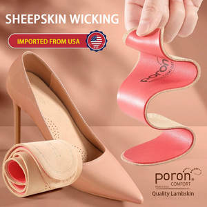 Semelles PORON importées des États-Unis réduisant la pression et absorbant la sueur en peau de mouton talons hauts pointus doux et antidérapants coussinets de <span class=keywords><strong>chaussures</strong></span> pour femmes - Product Image 2