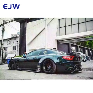 Per Maserati GranTurismo GT GTS ha aggiornato <span class=keywords><strong>LB</strong></span> Style Body Kit WD gonna laterale in fibra di vetro paraurti anteriore per auto Set paraurti - Product Image 6