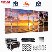 Mur vidéo LED de location pour scène de concert, système complet de service local, 4x2m, IP65, 3840Hz, haute fréquence de rafraîchissement, P2.6 P2.9 P3.91
