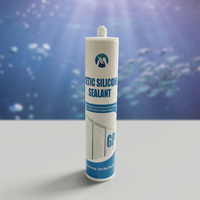 Scellant silicone ignifuge écologique industriel pour aquarium, calfeutrage pour la construction, les fenêtres et les joints de réservoirs à poissons