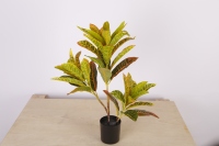 Mini plantes artificielles en Pot, 55 CM, fausses plantes, arbre de couleur chaude pour décoration de la maison, nouveauté