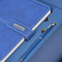 Ensemble cadeau de carnet de notes de luxe en PU pour bureau, personnalisable avec logo, couverture rigide