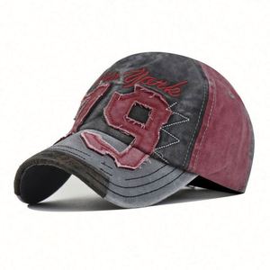Casquette de baseball pour homme, délavée et usée, avec broderie appliquée, 5 panneaux, vente en gros - Product Image 6