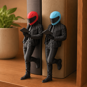 Segnalibri a forma di motociclista stampati in 3D, adatti per librerie, fantastiche decorazioni a tema lettura per angoli di lettura. - Product Image 5