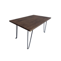 Table basse rectangulaire pliable en acier moderne, portable et convertible, petite table de salon/salle à manger/bureau