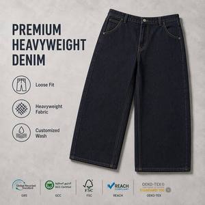 Jean en <span class=keywords><strong>denim</strong></span> brut <span class=keywords><strong>japonais</strong></span> vintage premium 14oz, coupe ample, jambe large, coupe droite, bord rouge, pour homme - Product Image 4