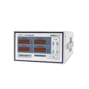 inventfine WT211 digital power meter harmonic model with four windows displaying numbers simultaneously