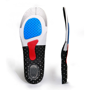 Comfort Traagschuim Inlegzolen Gel Kussen Schokdemper Haksteun Plantaire Reliëf Lichtgewicht Ademende Sneakers Heren - Product Image 5