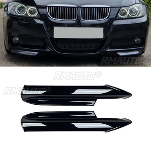 Alerón Delantero Negro Brillante para Automóvil, Difusor, Kit de Carrocería Tuning para BMW Serie 3 E90 E91 M-Tech 320i 330i 2005-2008 - Product Image 1