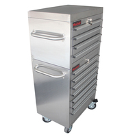 OEM ODM Xiangying Armoire à outils roulante compacte 26 pouces en acier inoxydable 430 à 12 tiroirs pour garage et réparation automobile, finition brossée