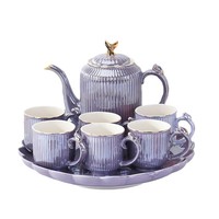 Service à thé portable en céramique, style Instagram, minimaliste, haut de gamme, pour le thé de l'après-midi, coffret cadeau, Chine