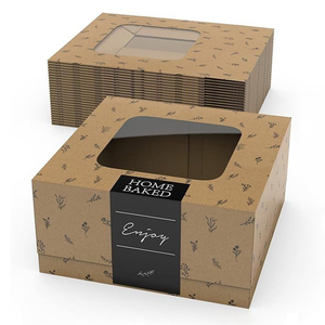 Cajas de Cartón Pequeñas Impermeables para Dulces, Personalizadas, con Ventana, Embalaje Exterior Navideño, Proveedores Mayoristas Reciclables en China - Product Image 1