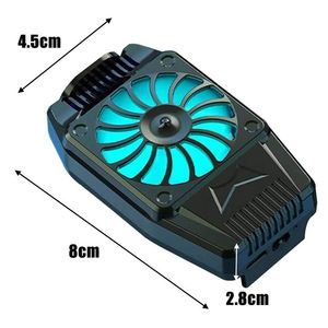 Refroidisseur de téléphone portable 510-1PR-01, radiateur de téléphone portable portable avec ventilateur pour le jeu, utilisation sur le tableau de bord de la voiture, support de téléphone - Product Image 2