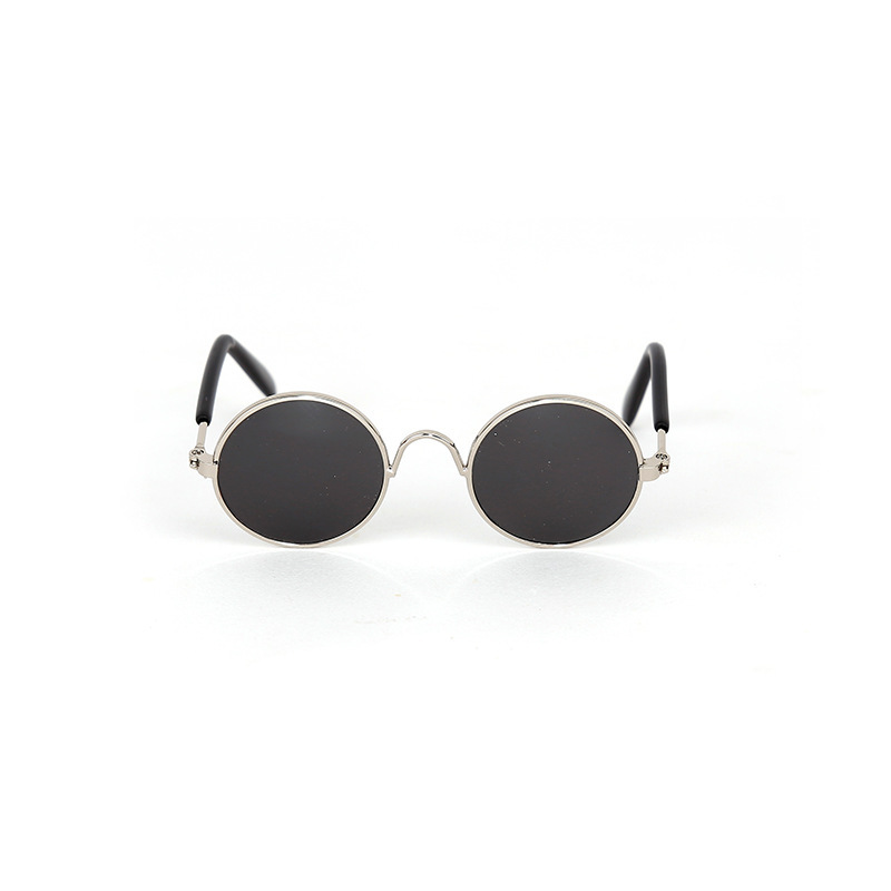 Silver frame black lens