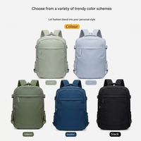 Mochila Ultraligera Impermeable de Oxford con Compartimento Independiente para Zapatos, 3 en 1, Transpirable con Diseño de Panal y Múltiples Bolsillos para Portátil