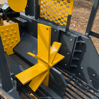 Machine professionnelle de fabrication de bois de chauffage, processeur de découpe et de fendage de bûches de 500 mm pour la production commerciale de bois