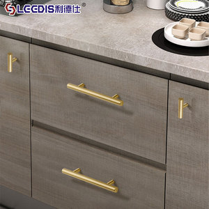 LGEDIS Brass Bar Handles For Drawer <b>Wardrobe</b> Minimalist Design Durable Furniture Hardware - Product Image 2