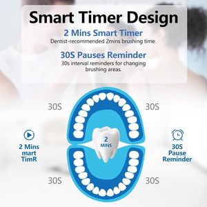 Personalizado Ipx7 impermeable viaje inteligente autolimpieza recargable sónico cepillo de dientes eléctrico con estuche de viaje - Product Image 4