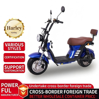 Vélo électrique Harley à moteur haute efficacité 1000W, frein à disque avant et arrière, pneu à vide, vélo électrique pour adultes