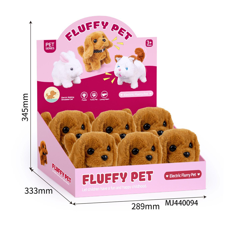 MJ Toys Electronic Plush Toy - Interactive Pet Toys Cute Rabbit Electric Plush Doll for Kids