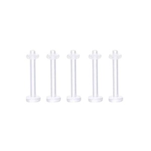 Wholesale Clear Acrylic Thread <strong>Piercing</strong> <strong>Retainers</strong> Invisible Earring Labret Stud Septum Horseshoe Ring Body <strong>Piercing</strong> Jewelry - Product Image 6