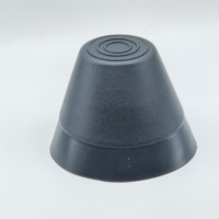 Accessoire pour bateau gonflable, cône de protection anti-collision en PVC, arche plate de remplacement, diamètre supérieur 75 mm, hauteur 97 mm, angle 45°, noir/gris
