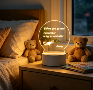 Lampe de table à lumière nocturne 3D à motif personnalisé, base de lampe rechargeable, lampe de décoration de bureau LED personnalisable pour la chambre à coucher - Product Image 5