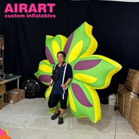 Costume de fleurs gonflables colorées Costume de marche gonflable de taille d'adultes Costume gonflable de costume de fleur colorée