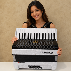 Accordéon chromatique en bois à 32 touches avec 32 basses pour la pratique des adultes ; Services de livraison directe transfrontalière pris en charge - Product Image 1