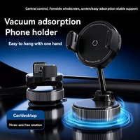 Support de téléphone portable pliable télescopique amélioré avec ventouse renforcée à 360° pour tableau de bord de voiture