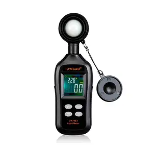 Handheld Illum inance Meter Digitales Lichtmesser mit Temperatur messer und Bereich bis zu 200000 Lux Lux meter LCD-Bildschirm