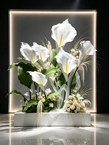 Fleur <span class=keywords><strong>de</strong></span> Calla géante en EVA personnalisée, étanche, pour décoration extérieure et arrière-plan d'événements – Vente chaude directe usine - Product Image 4